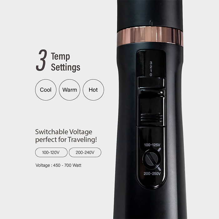 Tescom Gloss Pro Ionic Airstyler Sisir Angin - TC565ID | TC565-ID